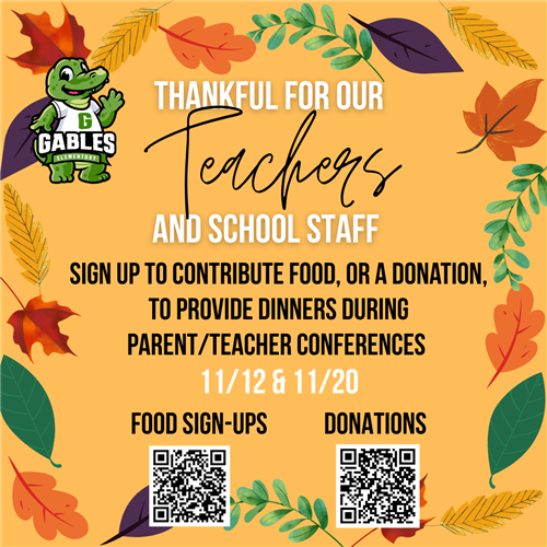 Teacher Dinner Conference Signups